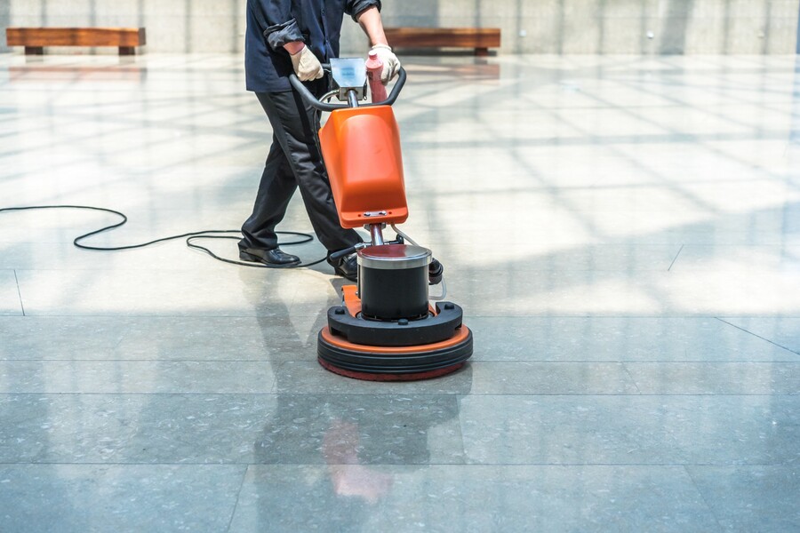 Commercial floor stripping by Dynasty Commercial Cleaning LLC